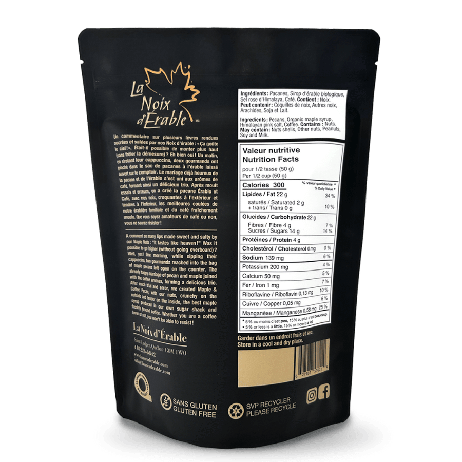 Pacanes Érable et Café
