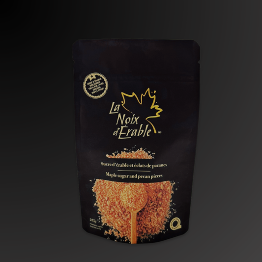 Sucre d’érable et éclats de pacanes