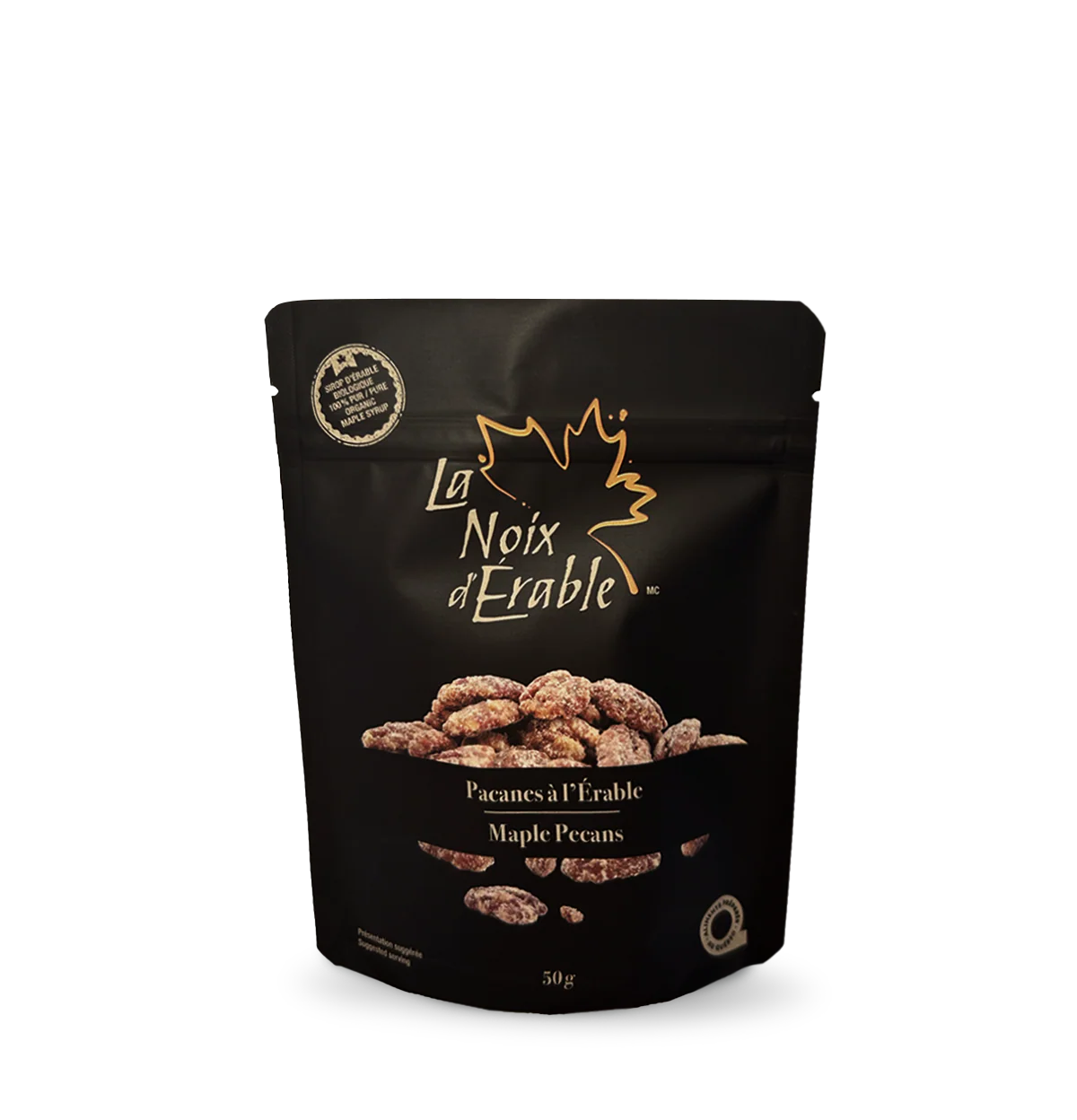 Sachet de 50 g de Pacanes à l'Érable